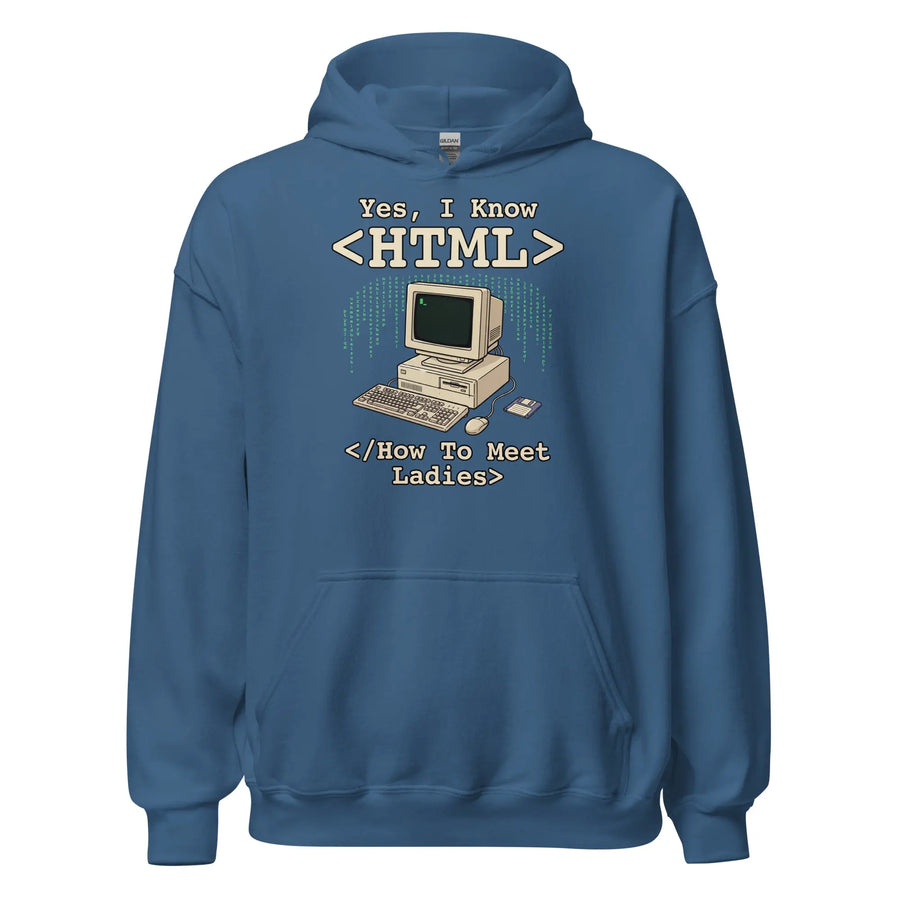 Yes, I Know HTML (How To Meet Ladies) Hoodie Orbital Clothing