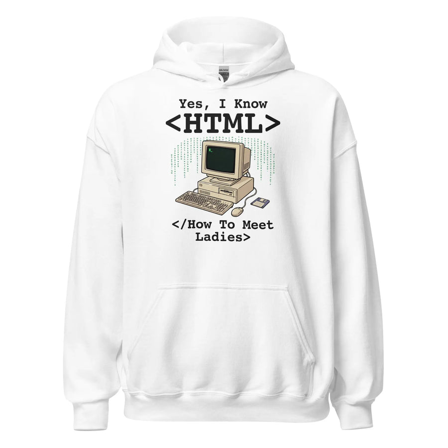 Yes, I Know HTML (How To Meet Ladies) Hoodie Orbital Clothing