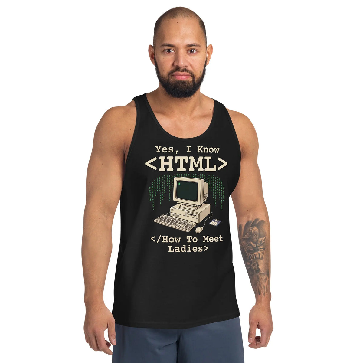 Yes, I Know HTML (How To Meet Ladies) Tank Top Orbital Clothing