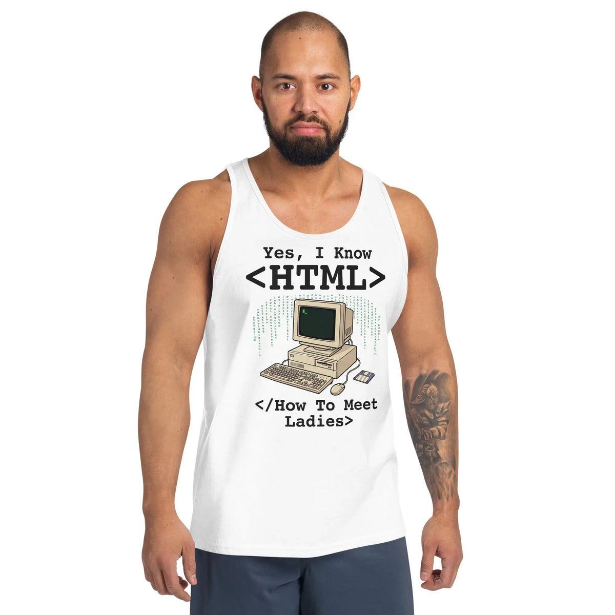 Yes, I Know HTML (How To Meet Ladies) Tank Top Orbital Clothing
