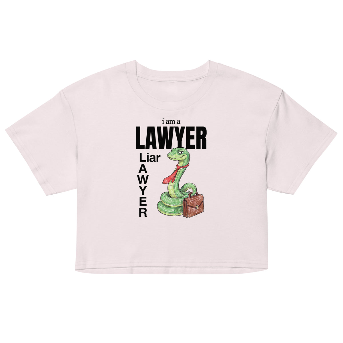 I Am A Lawyer (Liar) Women’s crop top Orbital Clothing