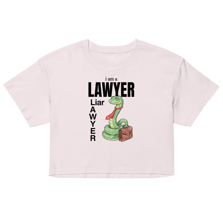 I Am A Lawyer (Liar) Women’s crop top Orbital Clothing