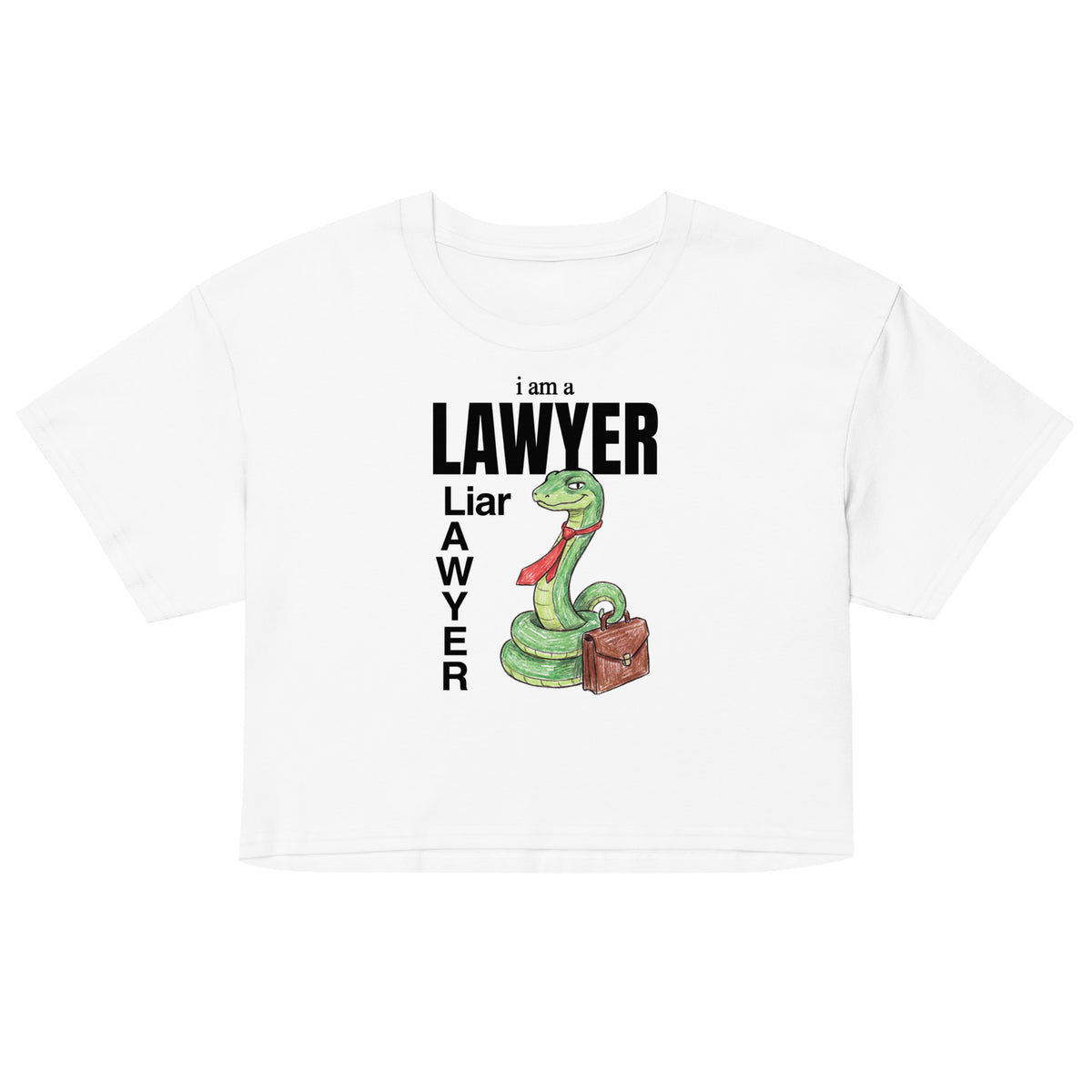 I Am A Lawyer (Liar) Women’s crop top Orbital Clothing