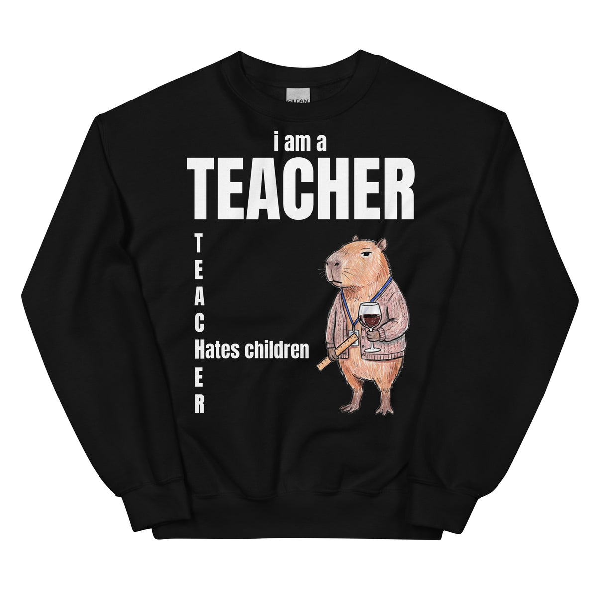 I Am A Teacher (Hates Children) Sweatshirt Orbital Clothing
