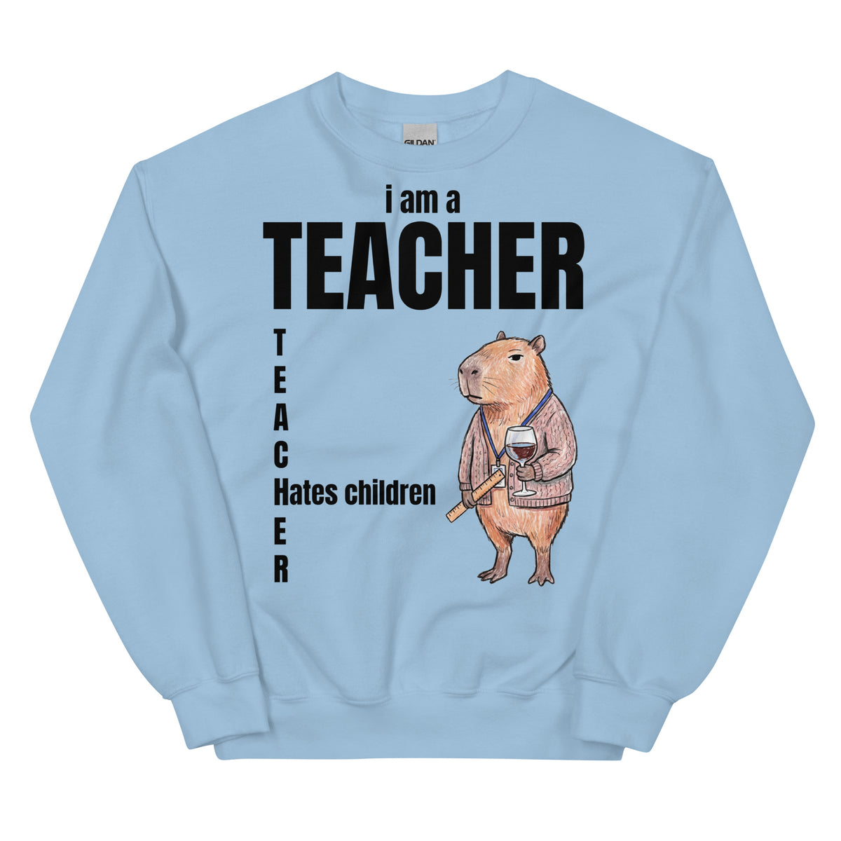 I Am A Teacher (Hates Children) Sweatshirt Orbital Clothing