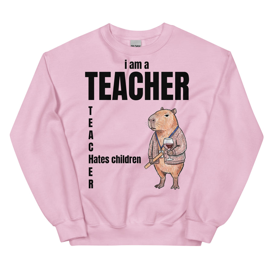 I Am A Teacher (Hates Children) Sweatshirt Orbital Clothing