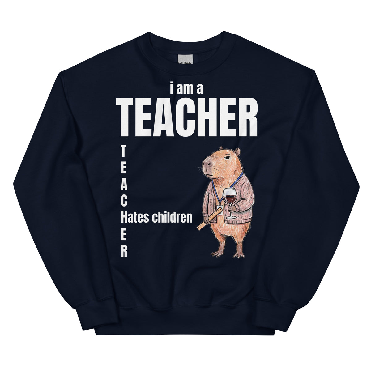 I Am A Teacher (Hates Children) Sweatshirt Orbital Clothing