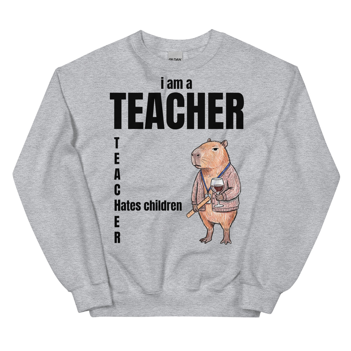 I Am A Teacher (Hates Children) Sweatshirt Orbital Clothing
