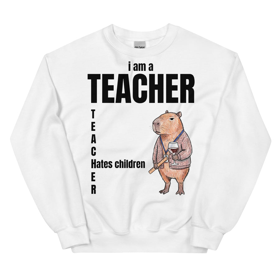 I Am A Teacher (Hates Children) Sweatshirt Orbital Clothing