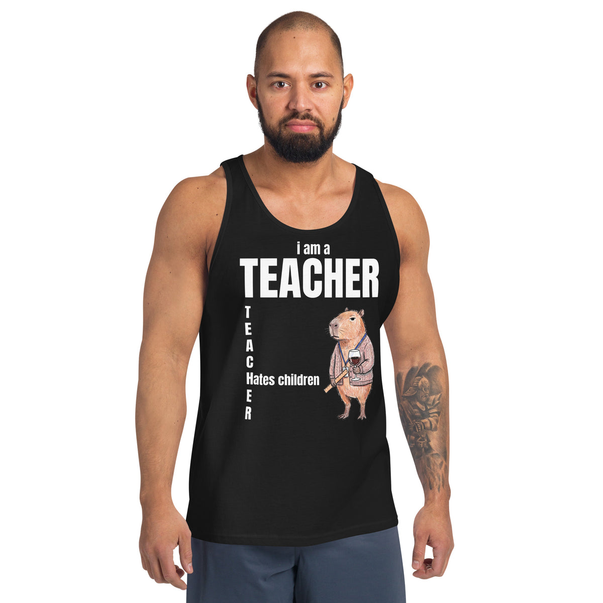 I Am A Teacher (Hates Children) Tank Top Orbital Clothing