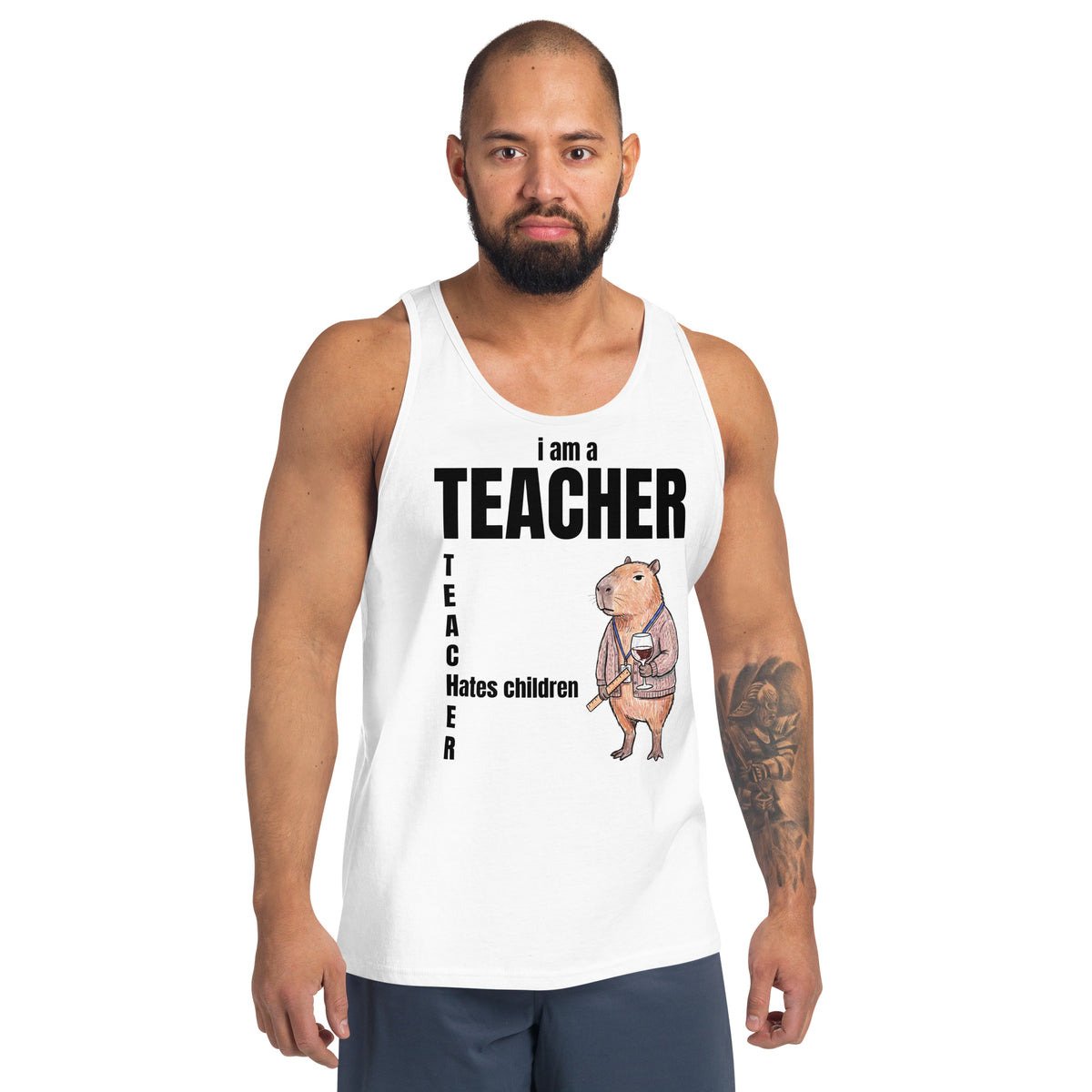 I Am A Teacher (Hates Children) Tank Top Orbital Clothing