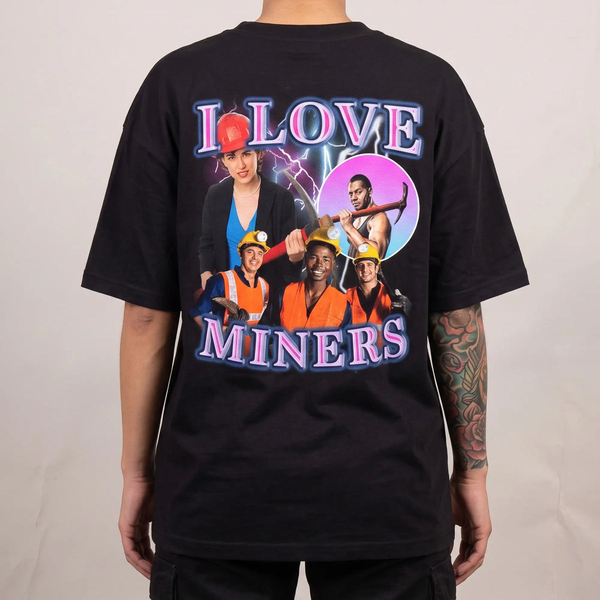 I Love Miners t-shirt (backprint) - Orbital Clothing