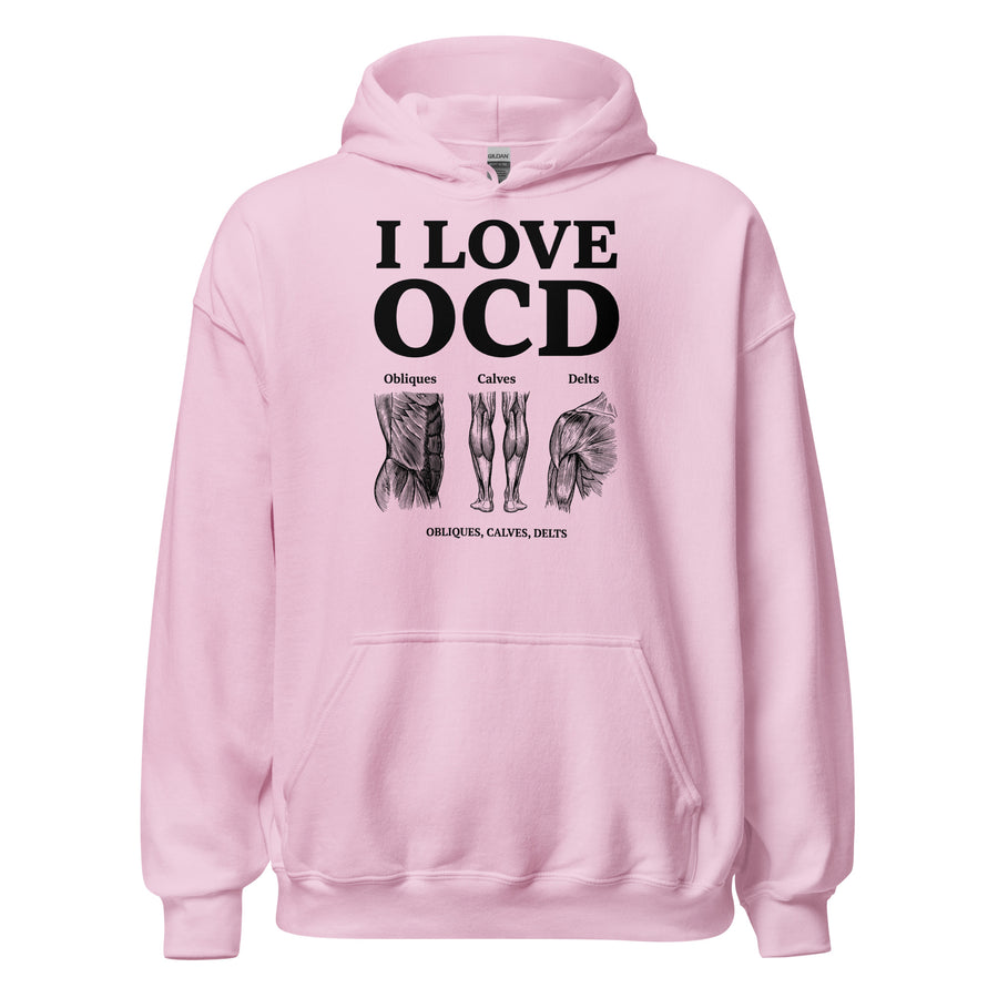 I Love OCD (obliques, calves, delts) Hoodie Orbital Clothing