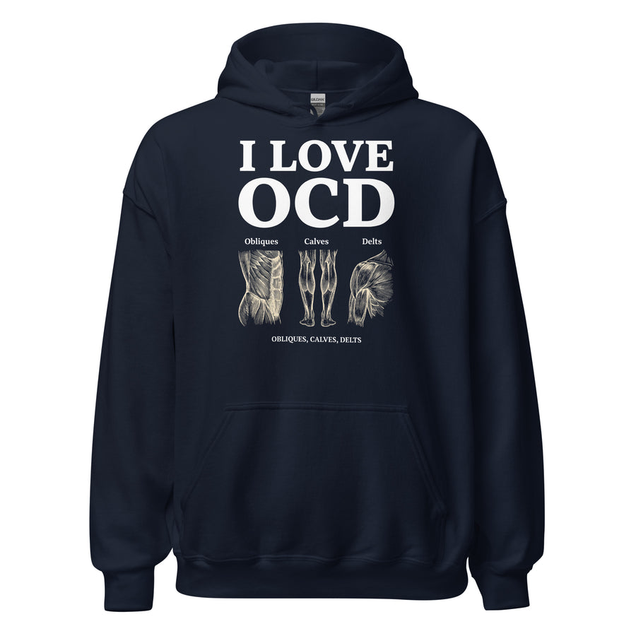 I Love OCD (obliques, calves, delts) Hoodie Orbital Clothing