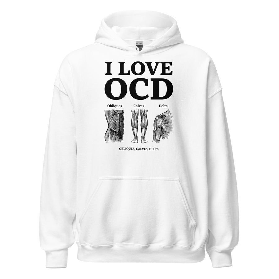 I Love OCD (obliques, calves, delts) Hoodie Orbital Clothing
