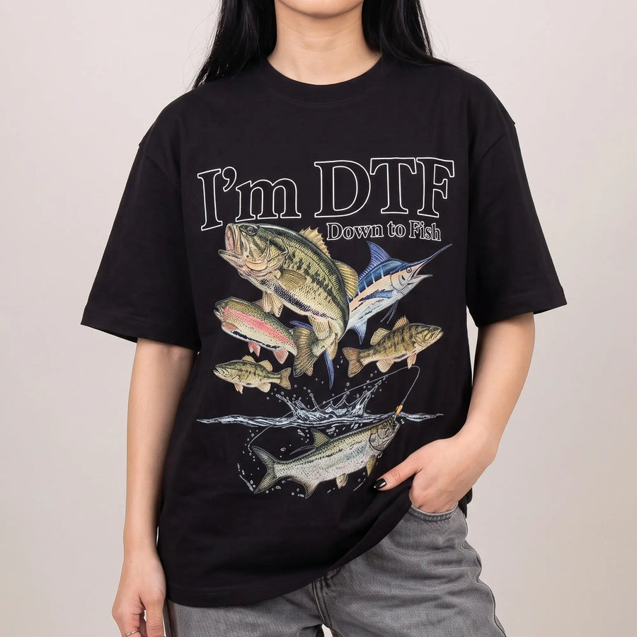 I'm DTF (down to fish) T-Shirt - Orbital Clothing
