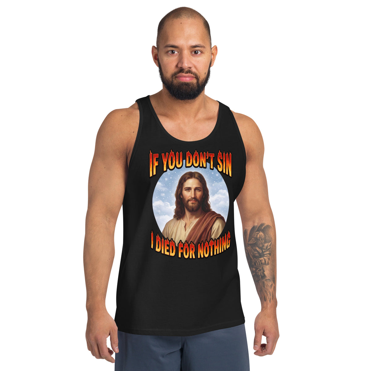 If You Don't Sin I Died For Nothing Tank Top Orbital Clothing