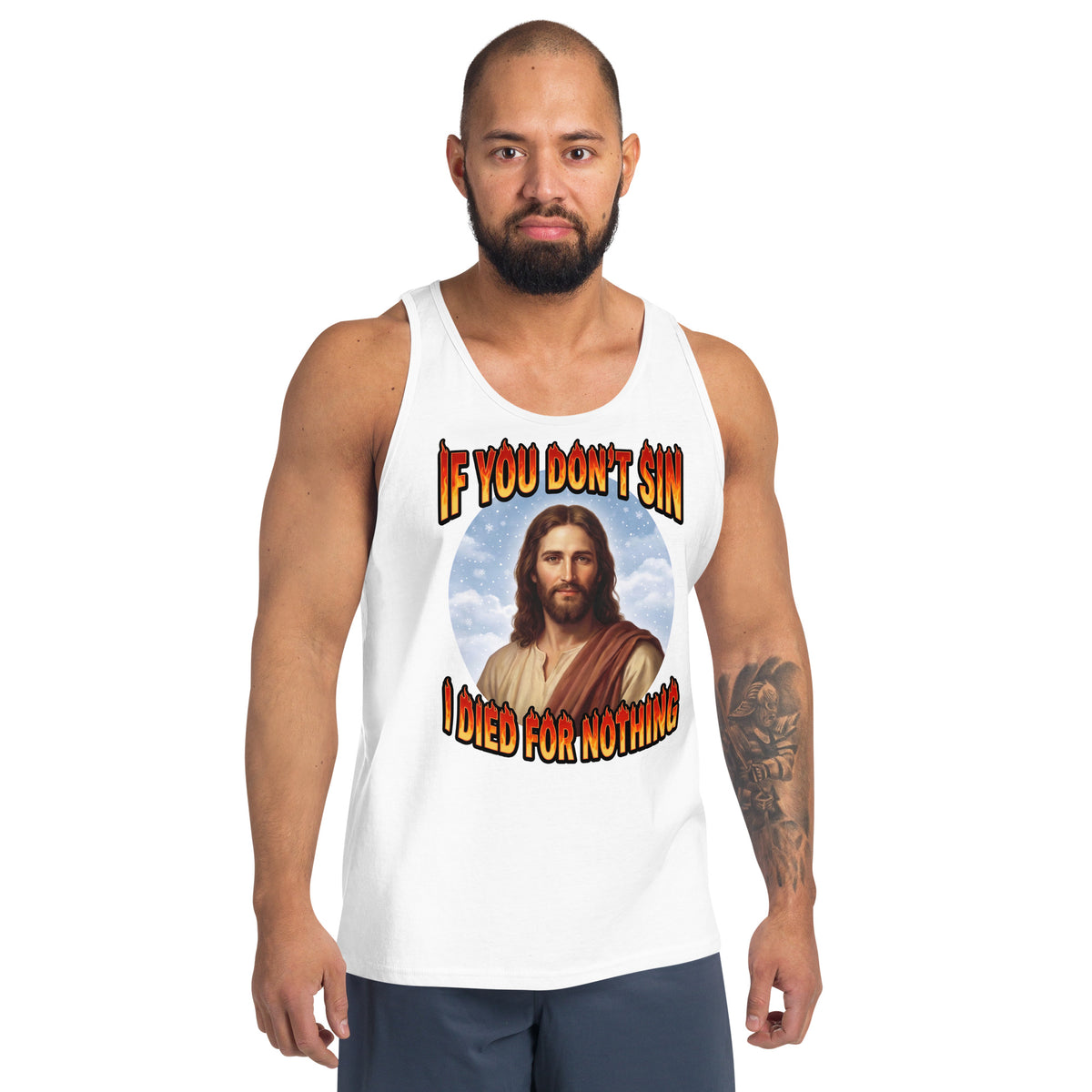 If You Don't Sin I Died For Nothing Tank Top Orbital Clothing