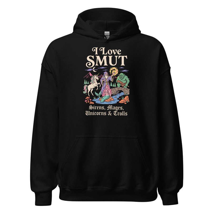 I Love SMUT (Sirens, Mages, Unicorns & Trolls) Hoodie Orbital Clothing