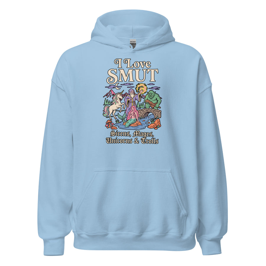 I Love SMUT (Sirens, Mages, Unicorns & Trolls) Hoodie Orbital Clothing