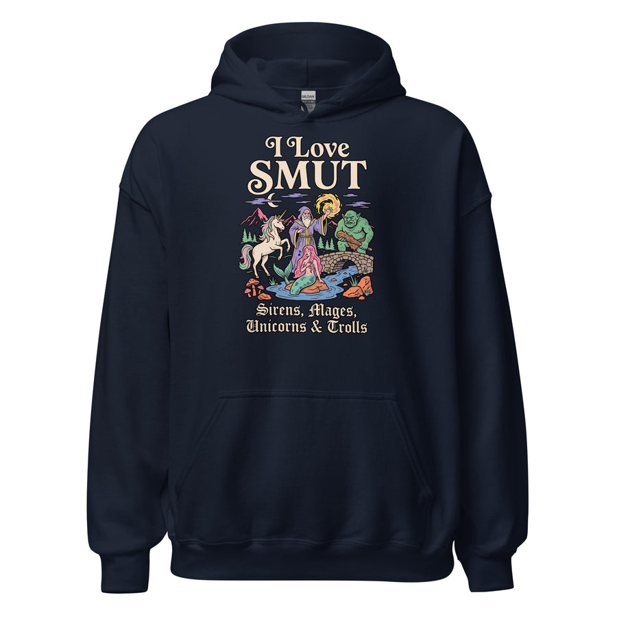 I Love SMUT (Sirens, Mages, Unicorns & Trolls) Hoodie Orbital Clothing