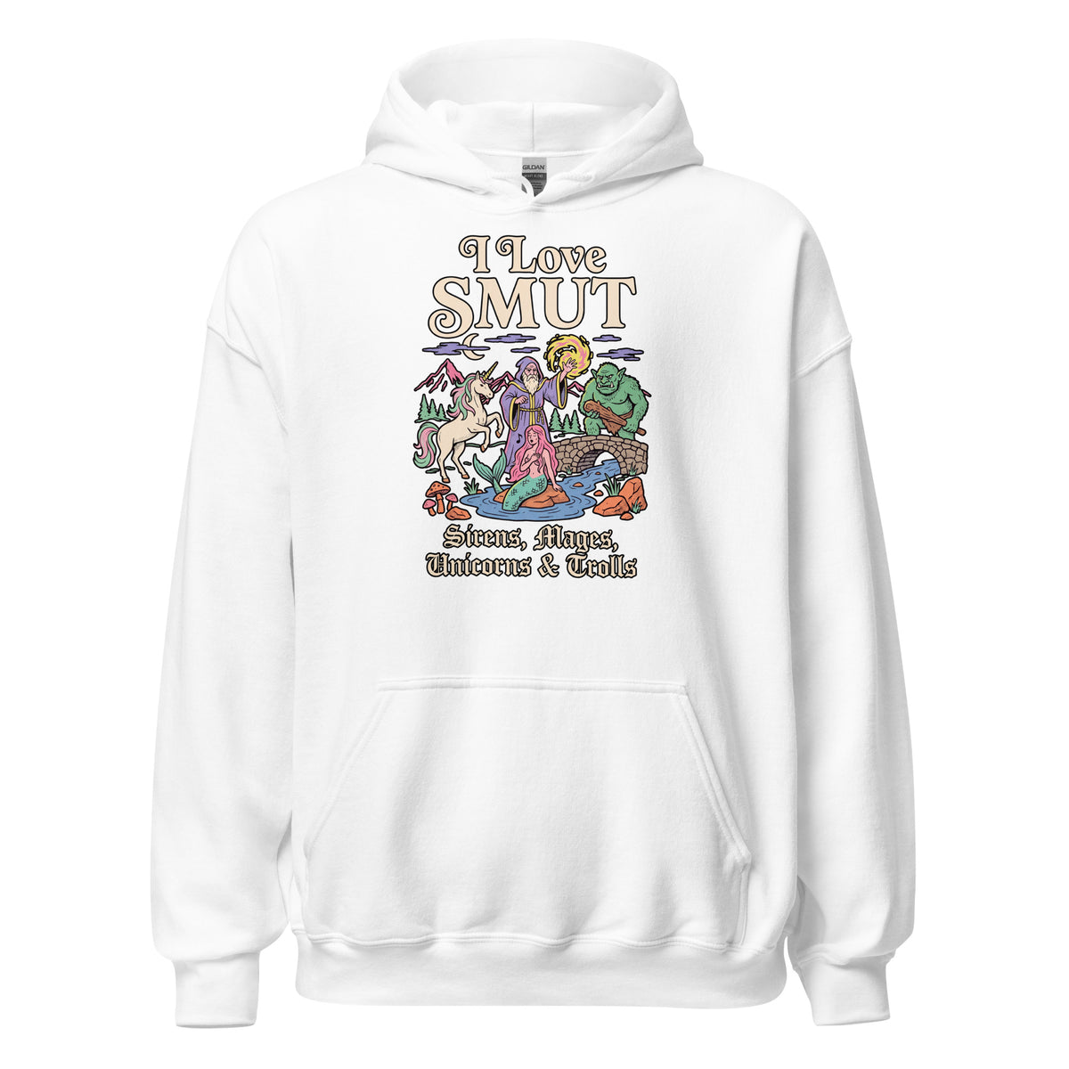 I Love SMUT (Sirens, Mages, Unicorns & Trolls) Hoodie Orbital Clothing