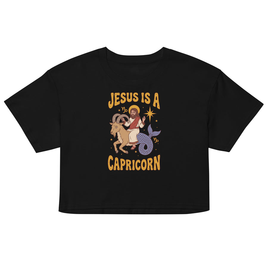 Jesus Is A Capricorn Women’s crop top Orbital Clothing