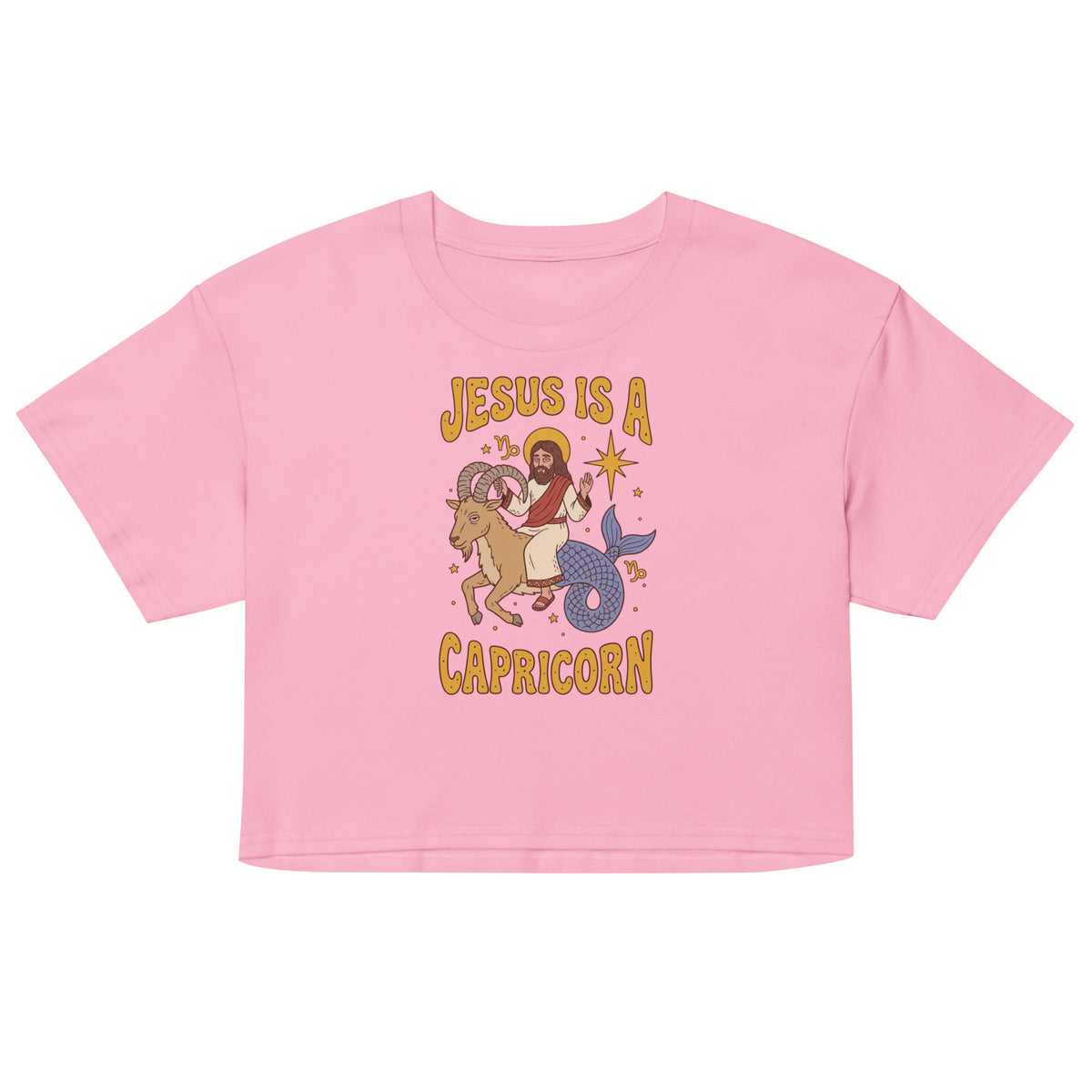 Jesus Is A Capricorn Women’s crop top Orbital Clothing