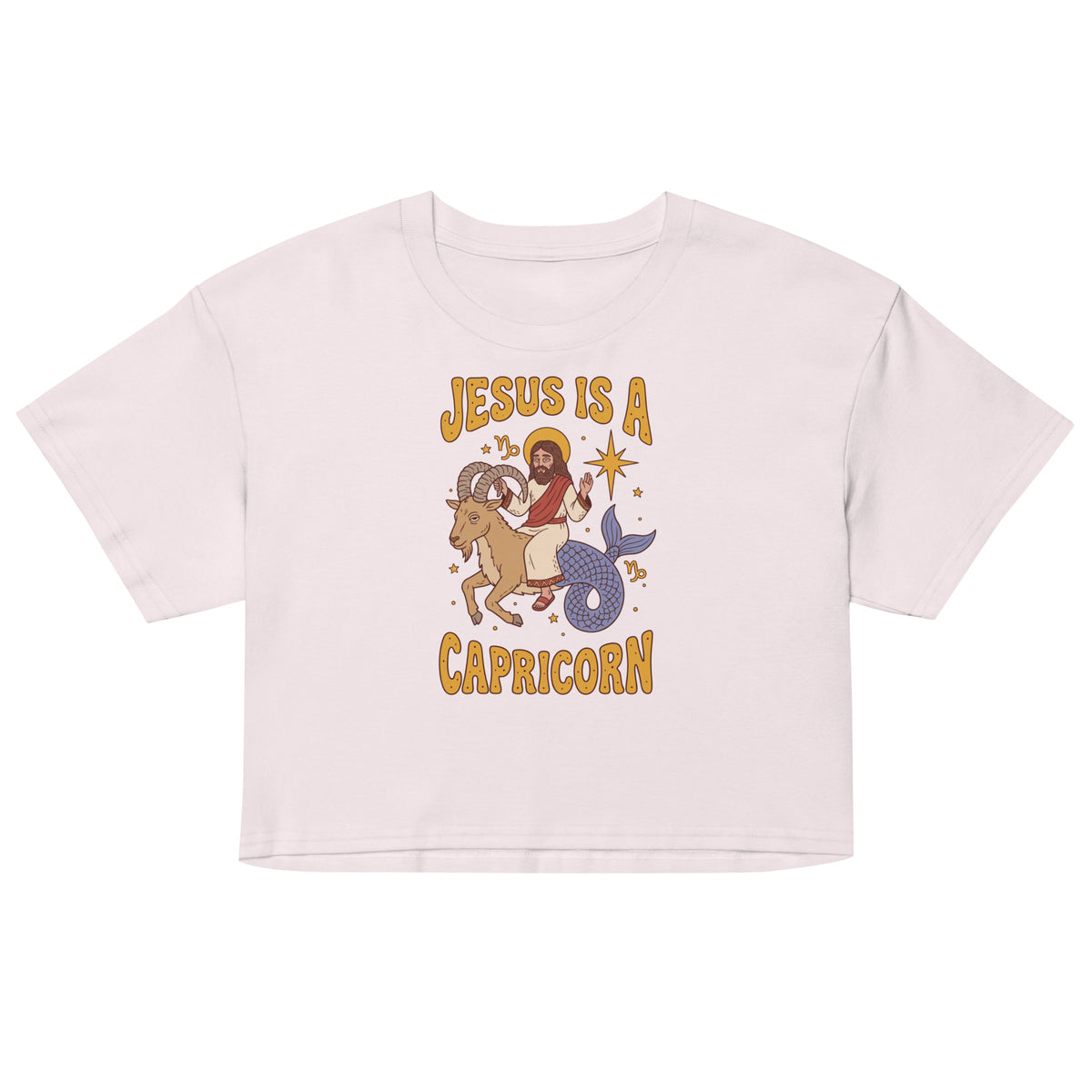 Jesus Is A Capricorn Women’s crop top Orbital Clothing