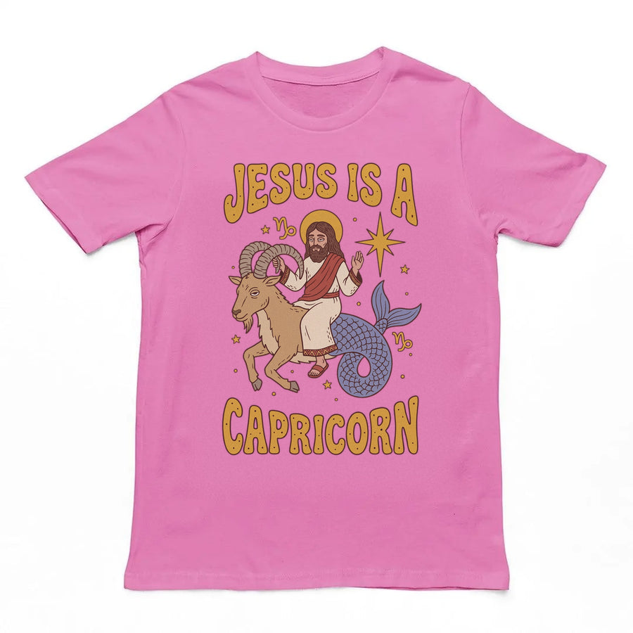 Jesus Is A Capricorn T-Shirt Orbital Clothing