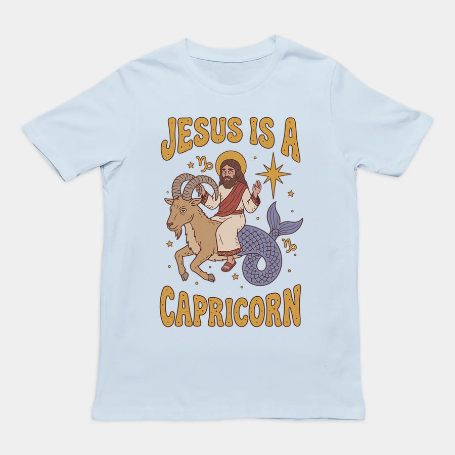 Jesus Is A Capricorn T-Shirt Orbital Clothing
