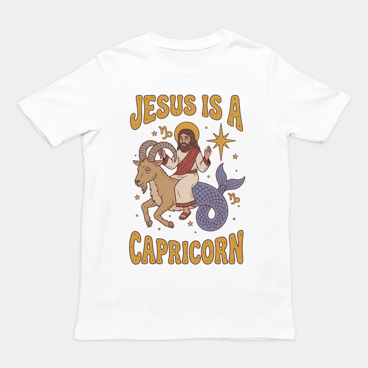 Jesus Is A Capricorn T-Shirt Orbital Clothing