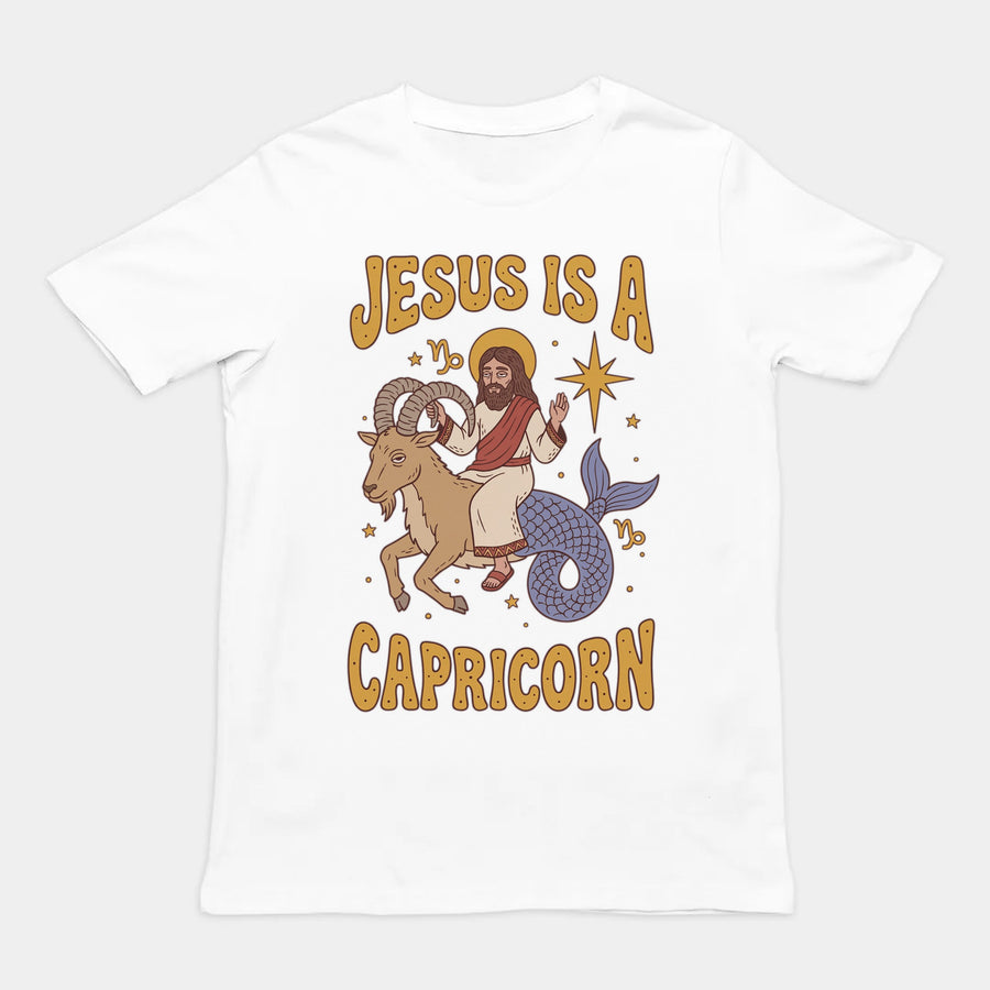 Jesus Is A Capricorn T-Shirt Orbital Clothing