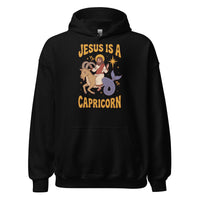 Jesus Is A Capricorn Hoodie - Black / S