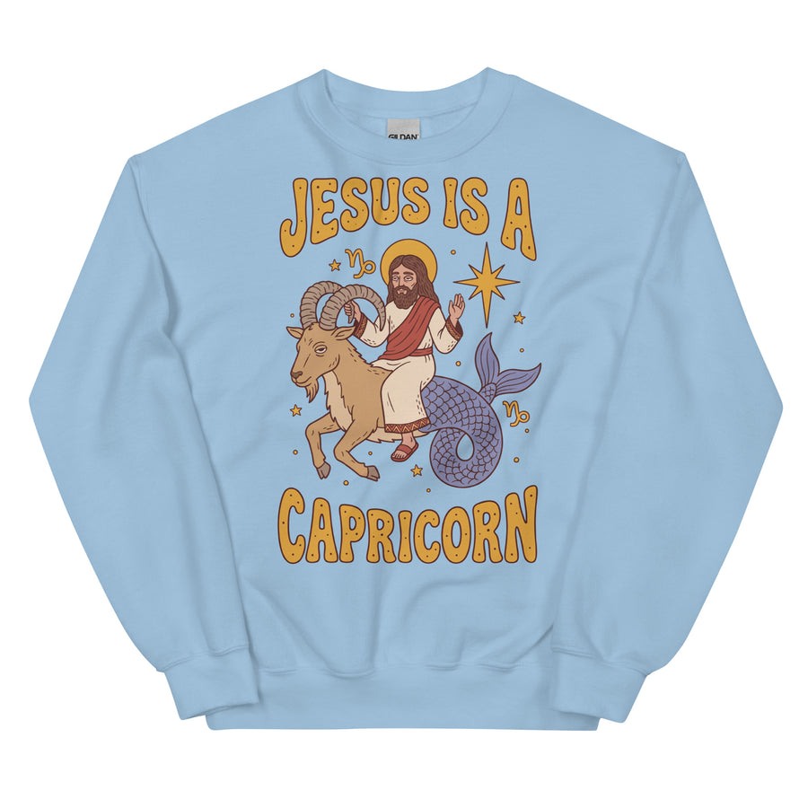 Jesus Is A Capricorn Sweatshirt Orbital Clothing