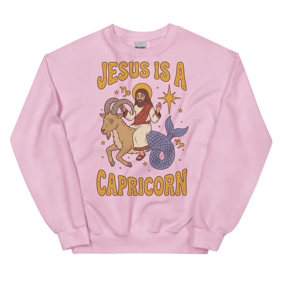 Jesus Is A Capricorn Sweatshirt Orbital Clothing