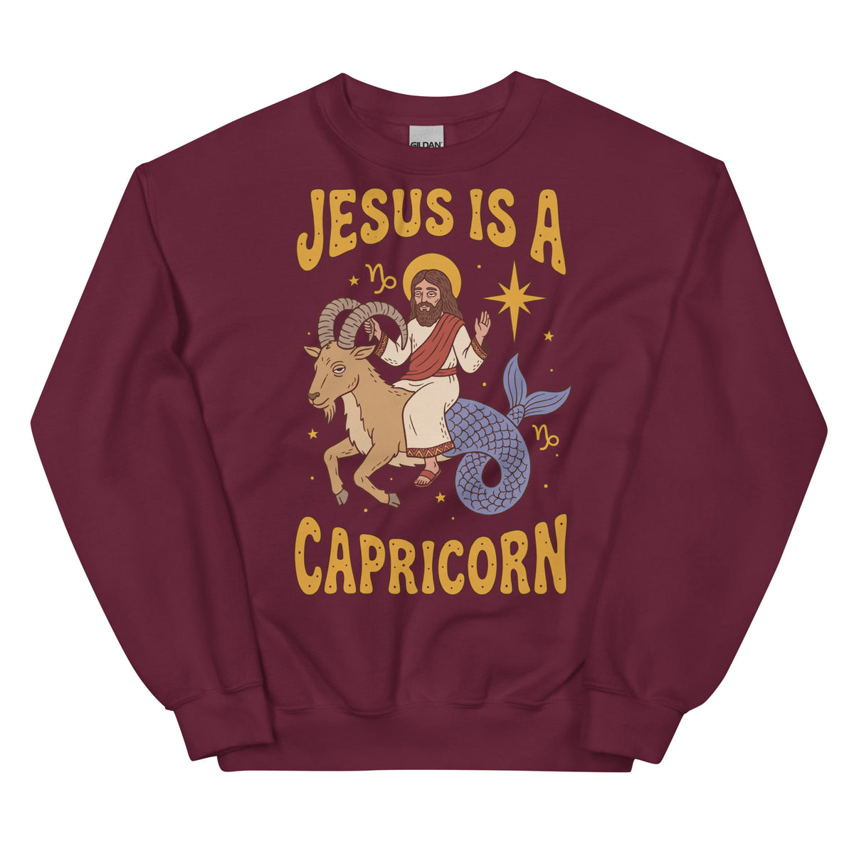 Jesus Is A Capricorn Sweatshirt Orbital Clothing