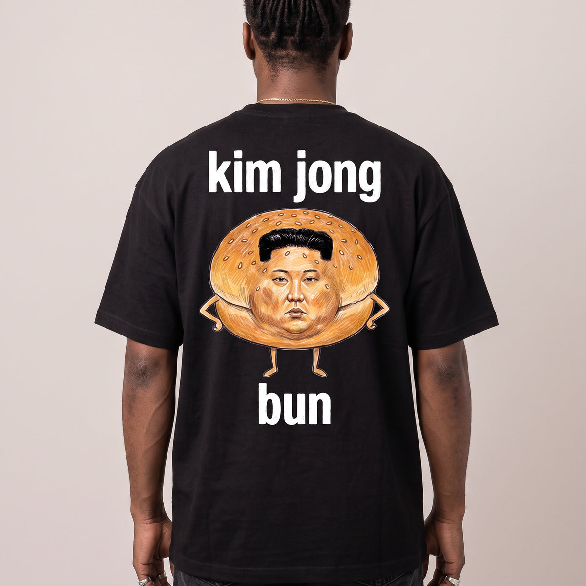 Kim Jong Bun T-Shirt (backprint) - Orbital Clothing