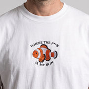 where the f**k is my son (embroidered) Funny T-Shirt