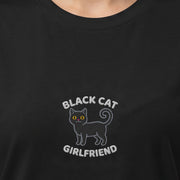 Black Cat Girlfriend (embroidered) T-Shirt