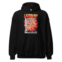 Lesbian (Lowkey Elegant Soul, Baddie In A Nutshell) Hoodie - Black / S