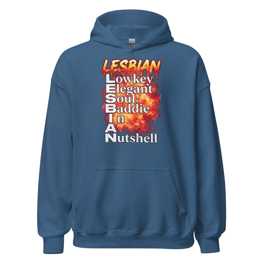 Lesbian (Lowkey Elegant Soul, Baddie In A Nutshell) Hoodie Orbital Clothing