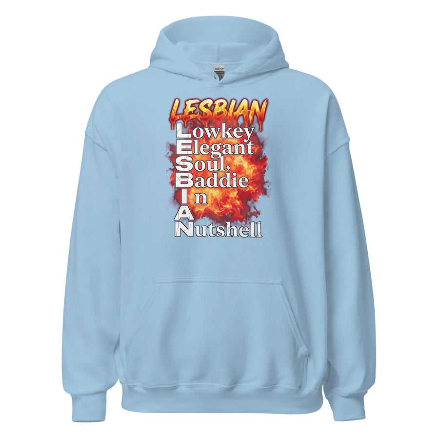 Lesbian (Lowkey Elegant Soul, Baddie In A Nutshell) Hoodie Orbital Clothing
