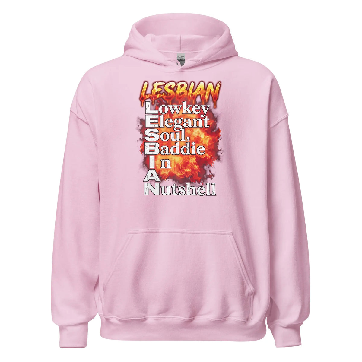 Lesbian (Lowkey Elegant Soul, Baddie In A Nutshell) Hoodie Orbital Clothing