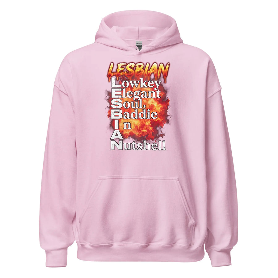 Lesbian (Lowkey Elegant Soul, Baddie In A Nutshell) Hoodie Orbital Clothing