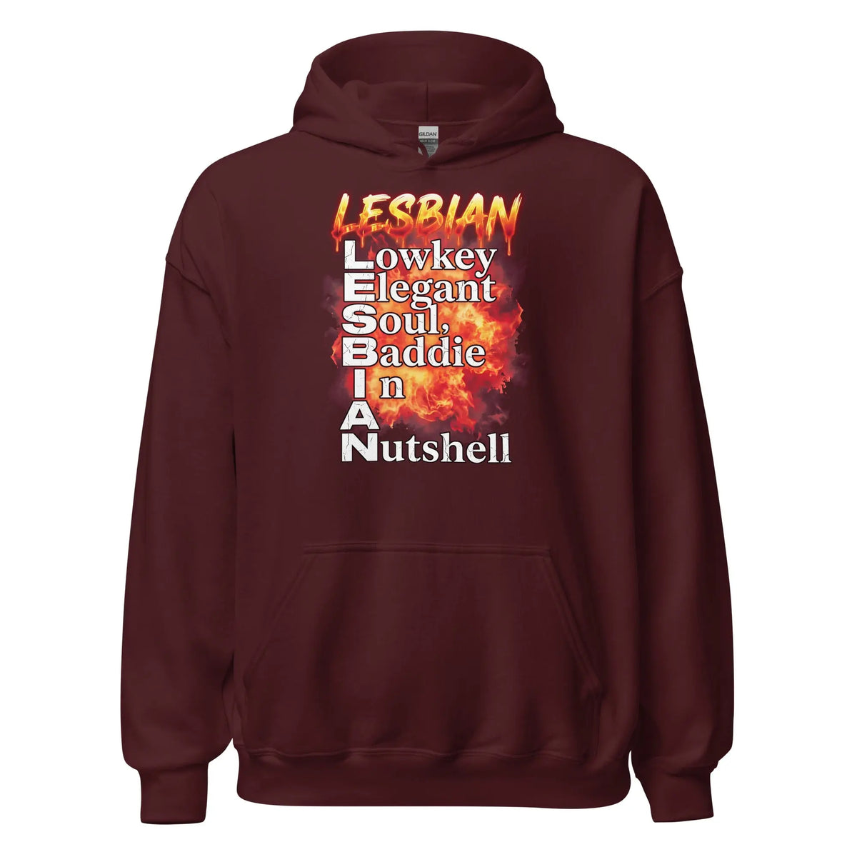 Lesbian (Lowkey Elegant Soul, Baddie In A Nutshell) Hoodie Orbital Clothing
