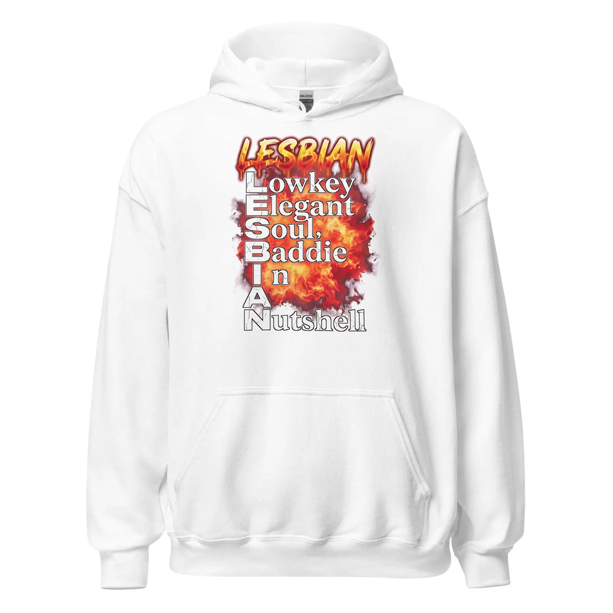 Lesbian (Lowkey Elegant Soul, Baddie In A Nutshell) Hoodie Orbital Clothing