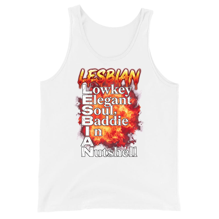 Lesbian (Lowkey Elegant Soul, Baddie In A Nutshell) Tank Top Orbital Clothing