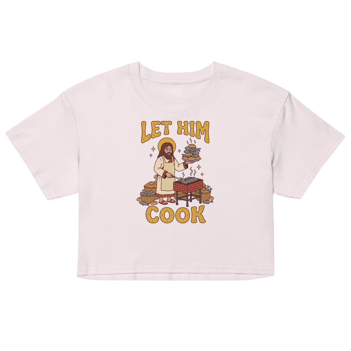 Let Him Cook Women’s crop top Orbital Clothing