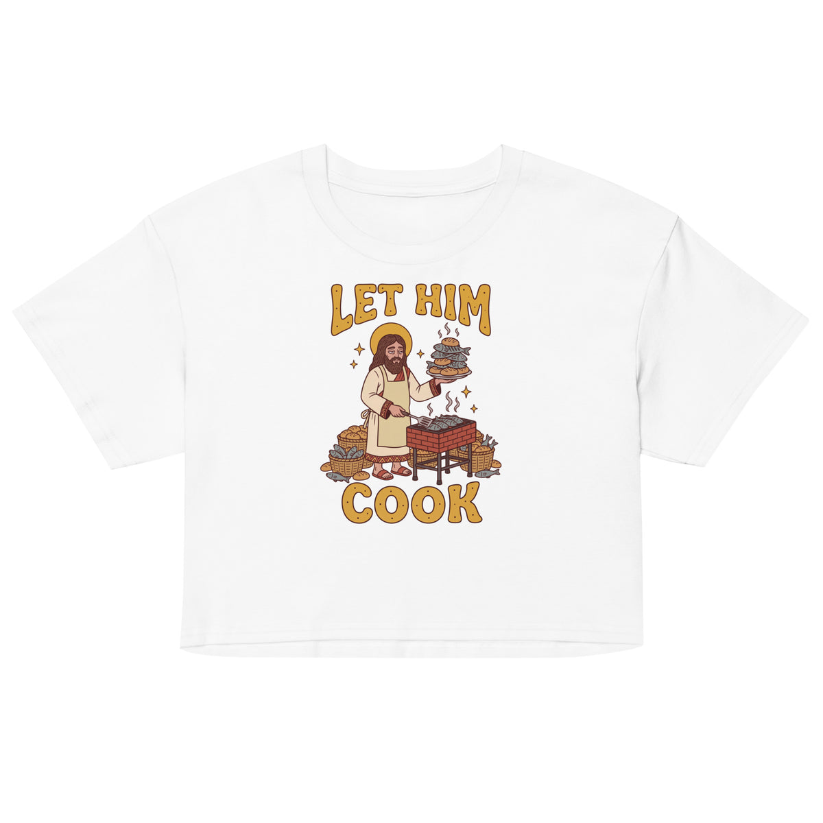 Let Him Cook Women’s crop top Orbital Clothing